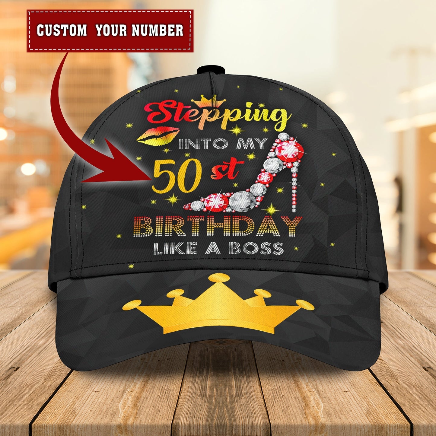 3D Classic Cap Like A Boss Personalized Number Cap Lasfour CA0717