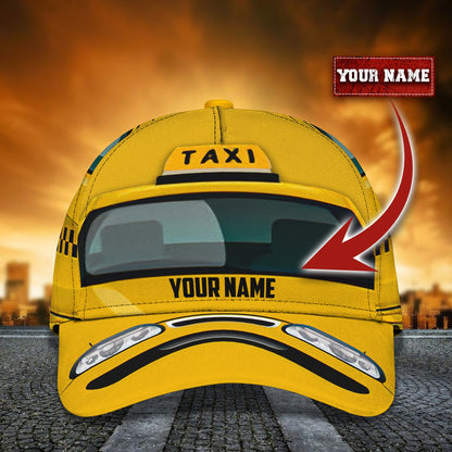 3D Classic Cap Taxi Personalized Name Cap 156 Lasfour CA0868