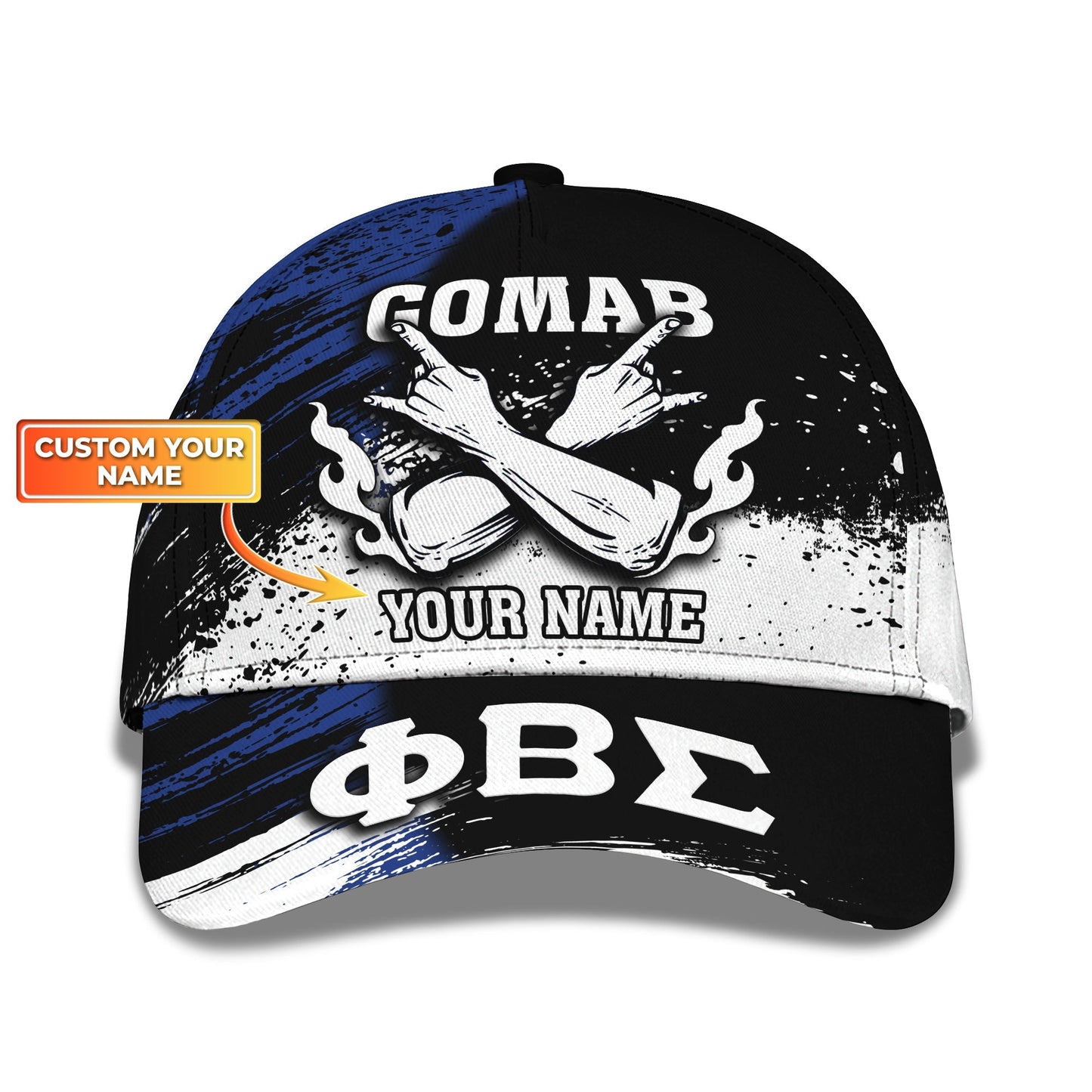 3D Classic Cap Phi Beta Sigma Classic Cap Personalized Name Lasfour CA2333
