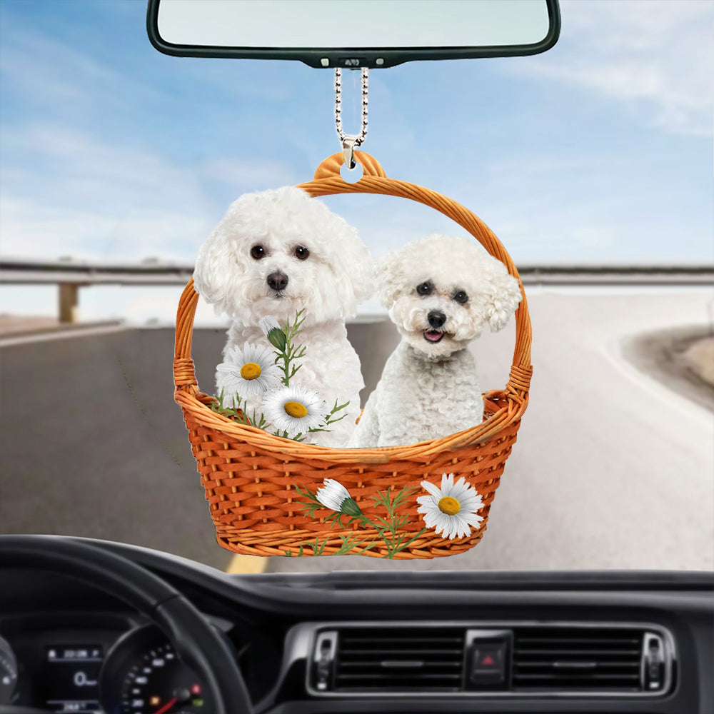 Bichon Frise God'S Present Car Hanging Ornament Xmas Gift Dog Lovers OO0969
