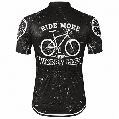 Custom Year Vintage Black Cycling Short Sleeve Men Jersey, Custom Bicyle Cycling Jerseys CG0822