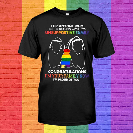 Pride Family Shirts, Support Lgbtq Community Shirt, Pride T Shirt For Trans LO0605