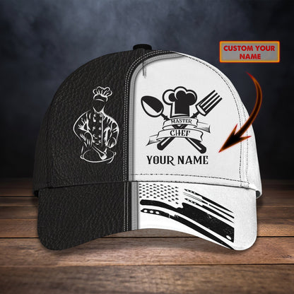 3D Classic Cap Master Chef Personalized Name Cap Lasfour CA0771