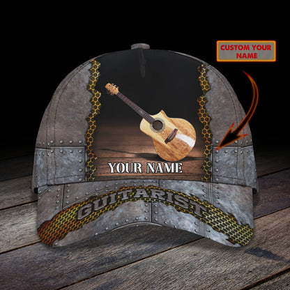 3D Classic Cap Love Guitar Personalized Name Cap Lasfour CA0770