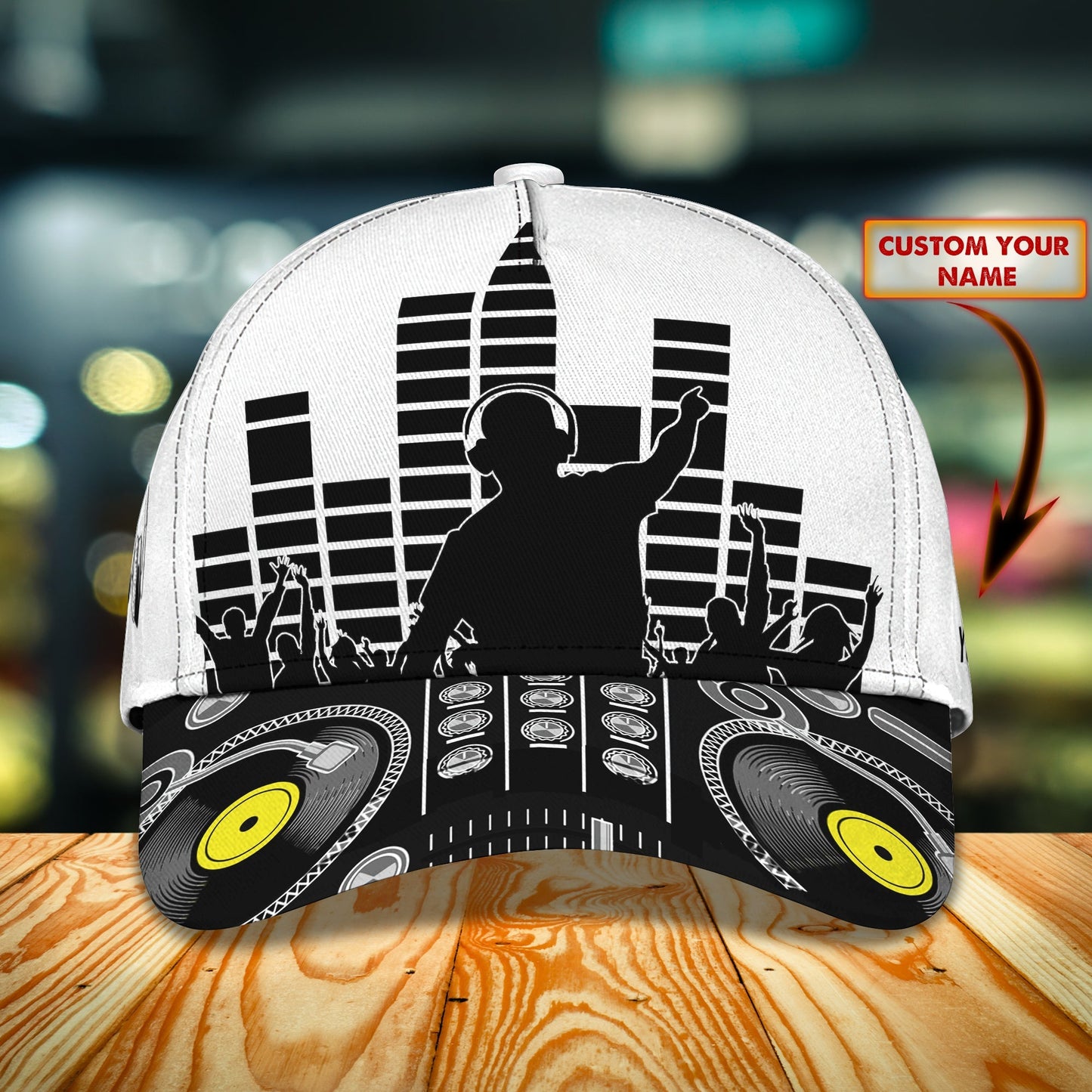 3D Classic Cap Dj Personalized Name Cap Nama372 Lasfour CA2445
