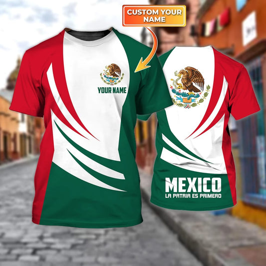 Customized 3D All Over Print Mexico Shirt, Gift For Mexican Friends, Mexican Shirts TO0776
