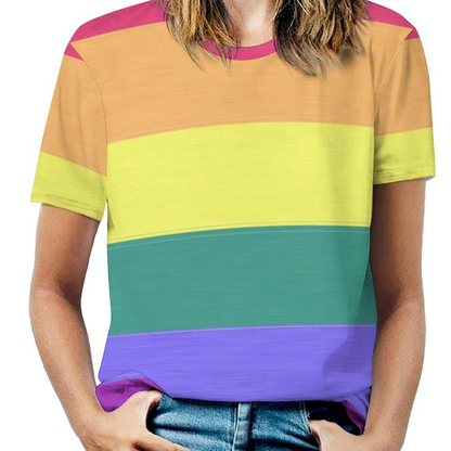 Pride Rainbow 3D Shirts For Lesbian, Gaymer Rainbow T Shirt 3D, Lgbtq Pride Month 3D Shirt LO0918
