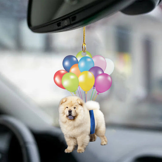 Balloon Dog Ornament Chow Chow Dog Fly With Bubbles Dog Hanging Ornament Lasfour OO0851