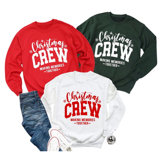 Matching Christmas Crew Making Memories Together Family Sweatshirt, Christmas Family Sweatshirt ET1389