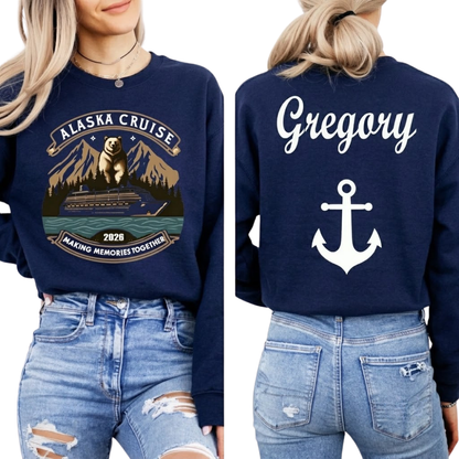 Alaska Cruise Making Memories Together Custom Matching Family Sweatshirt, Custom Alaska Vacation Family Sweatshirts ET1334