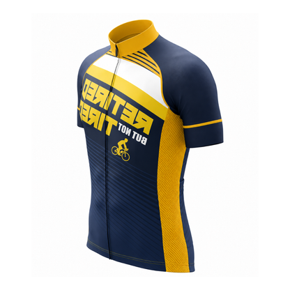 Retired But Not Tired Cycling Men's Short Sleeve Jersey, Fun Retirement Cycling Jerseys CG0810
