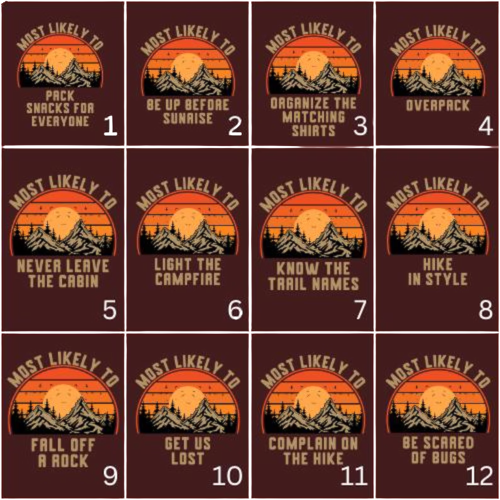 Most Likely To Custom Hiking Family Matching T Shirt, Custom Funny Moutain Trip Family Shirts ET1310