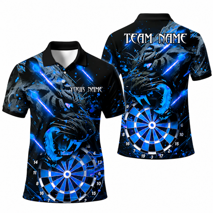 Custom Panther Darts Men Polo Shirt, Custom Panther Dart Shirt For Team DZ0178