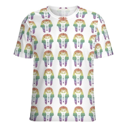 Rainbow Gay Lgbtq Pride Month Egyptian Pharaoh Short Sleeve Shirt Women Plus Size Blouse Tunics Tops LO0911