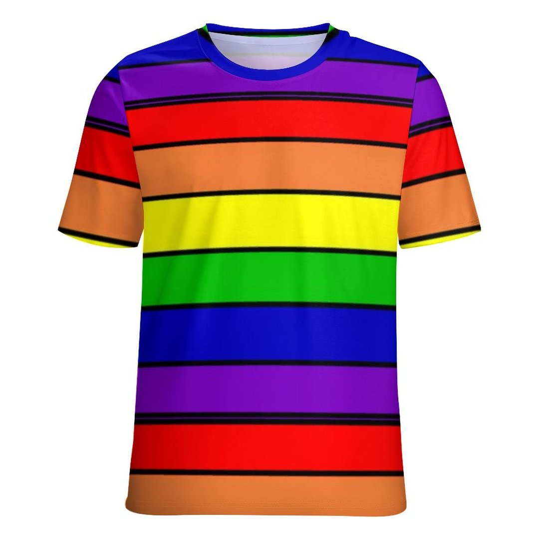 Pride Rainbow 3D Shirts For Lesbian, Gaymer Rainbow T Shirt 3D, Lgbtq Pride Month 3D Shirt LO0918