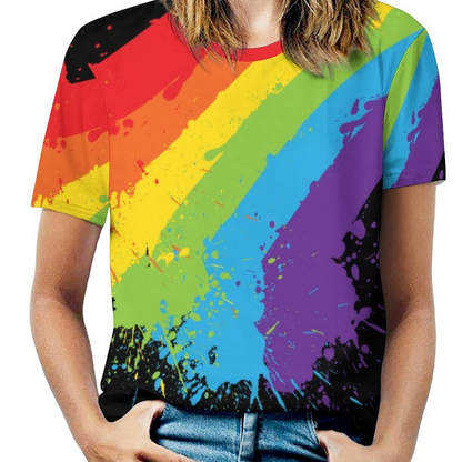 Lesbian Pride 3D T Shirt, Rainbow Tshirt 3D For Lesbian Girl, Gift For Couple Lesbian LO0916