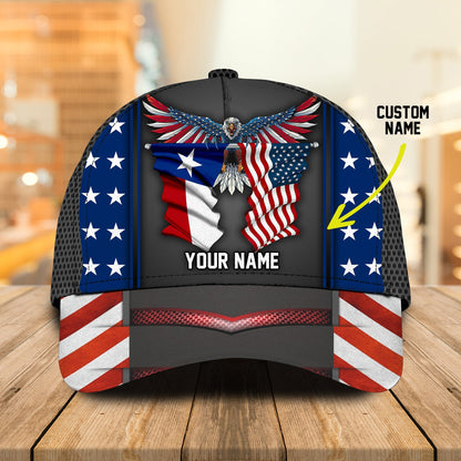 3D Classic Cap Personalized Classic Cap Texas Lasfour CA1501