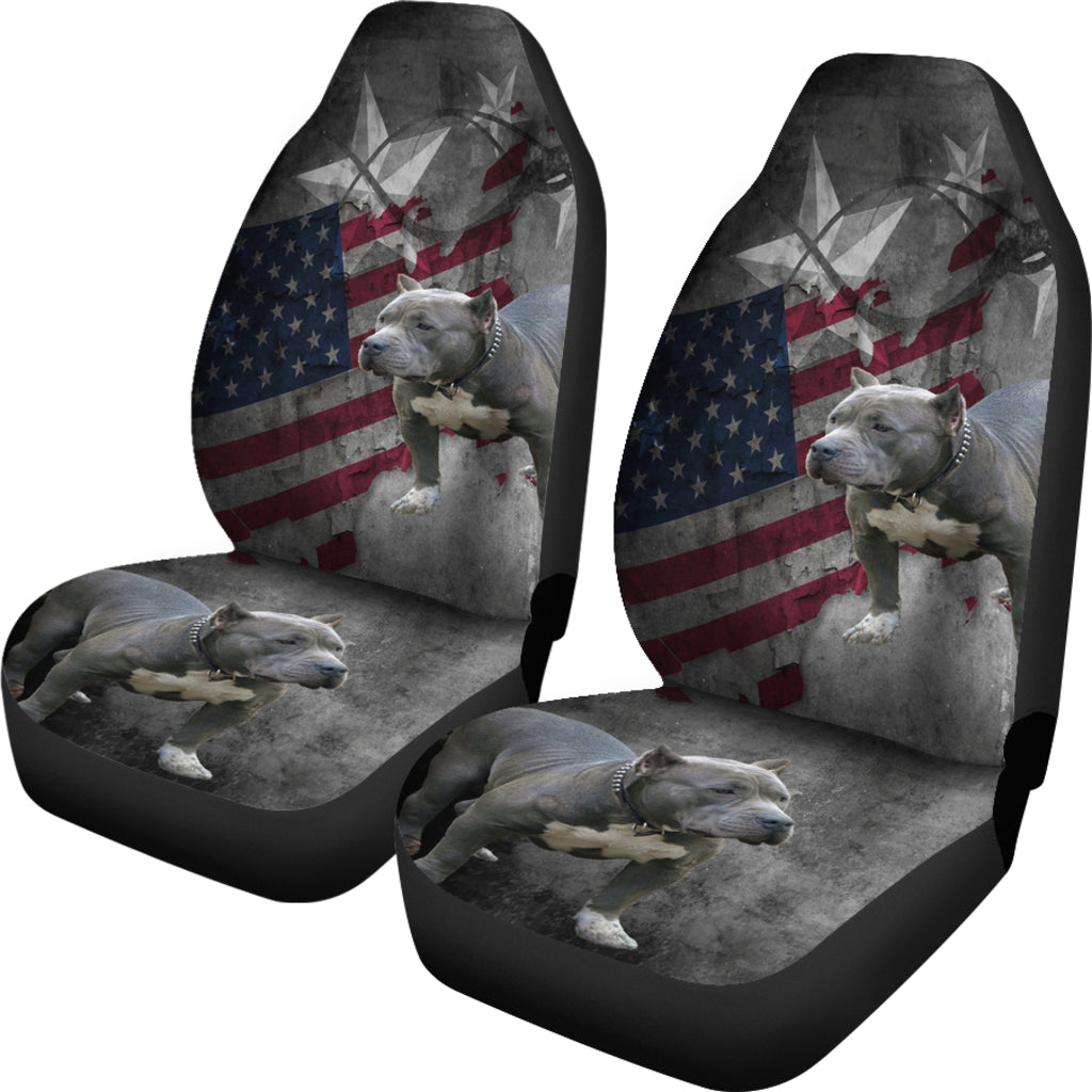 American Pitbull Universal Fit Car Seat Covers, Dog Lovers On Carseat Covers SO0318