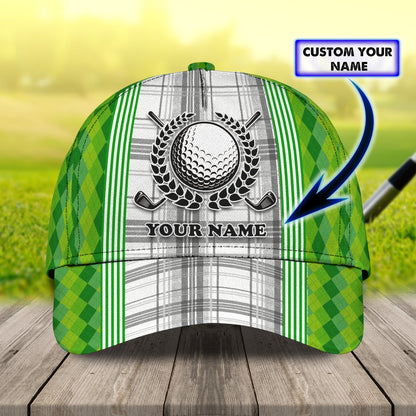 3D Classic Cap Golf Personalized Name Cap Lasfour CA0587