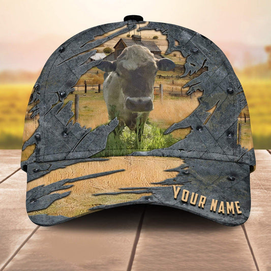 Farm Keune Customized Name 3D Cap 3D All Over Print Baseball Cap, Cap For Farm Lovers, Animal Cap, Leather Pattern Cap CA3225