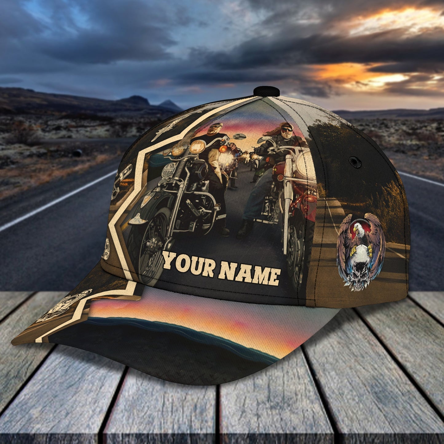 3D Classic Cap Ride Personalized Name Cap Lasfour CA1277