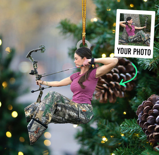 Custom Photo Acrylic Ornament for Bowhunting Lover OO1612