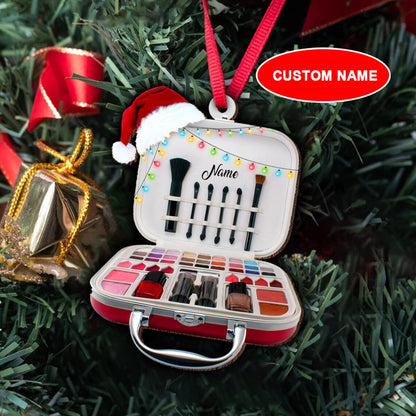 Personalized Make Up Ornament, Make Up Christmas Ornament, Make Up Car Ornament, Make Up Artist Ornament, Cosmetologist MUA Ornament OO1643