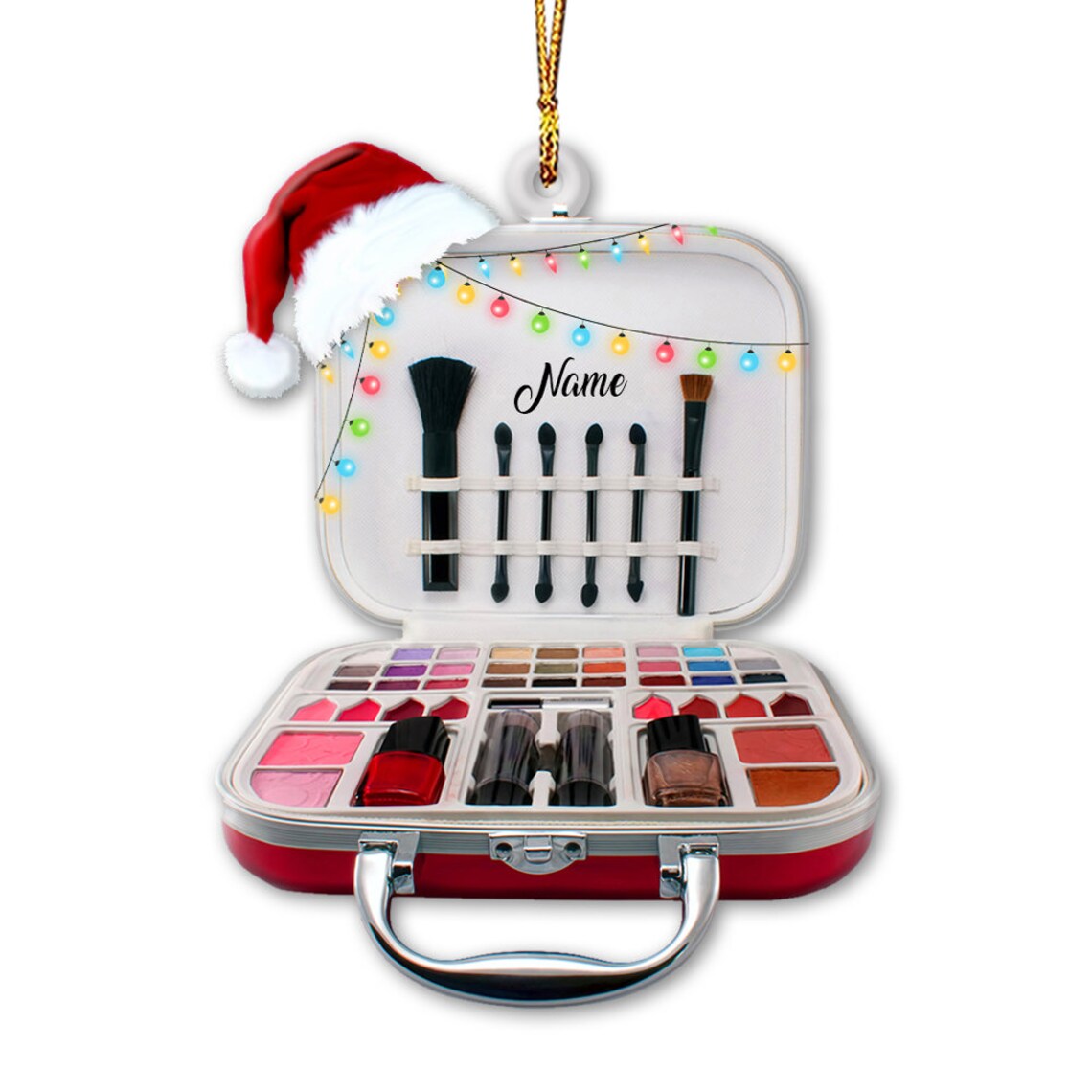 Personalized Make Up Ornament, Make Up Christmas Ornament, Make Up Car Ornament, Make Up Artist Ornament, Cosmetologist MUA Ornament OO1643