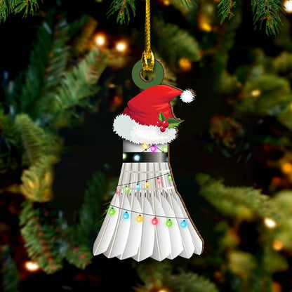 Personalized Badminton Christmas Light Ornament, Badminton Hanging Ornament Gift, Badminton Hanging, Badminton Ornament Gift OO1743