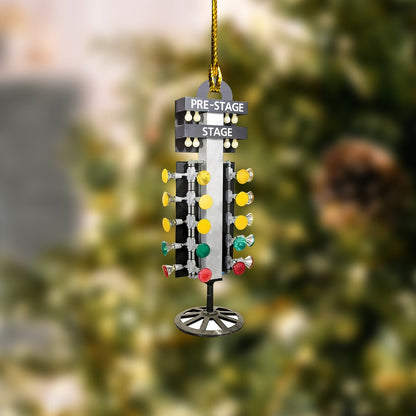 Drag Racing Light Christmas Ornament Auto Racing Car Ornament Motocross Ornament Motor Racing Ornament Biker Rider Ornament SO1202