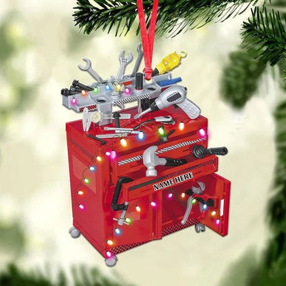 Racing Repair Tools Ornament Personalized Racer Christmas Ornament, Car Racer Ornament, Christmas Gift For Car Racer OO1594