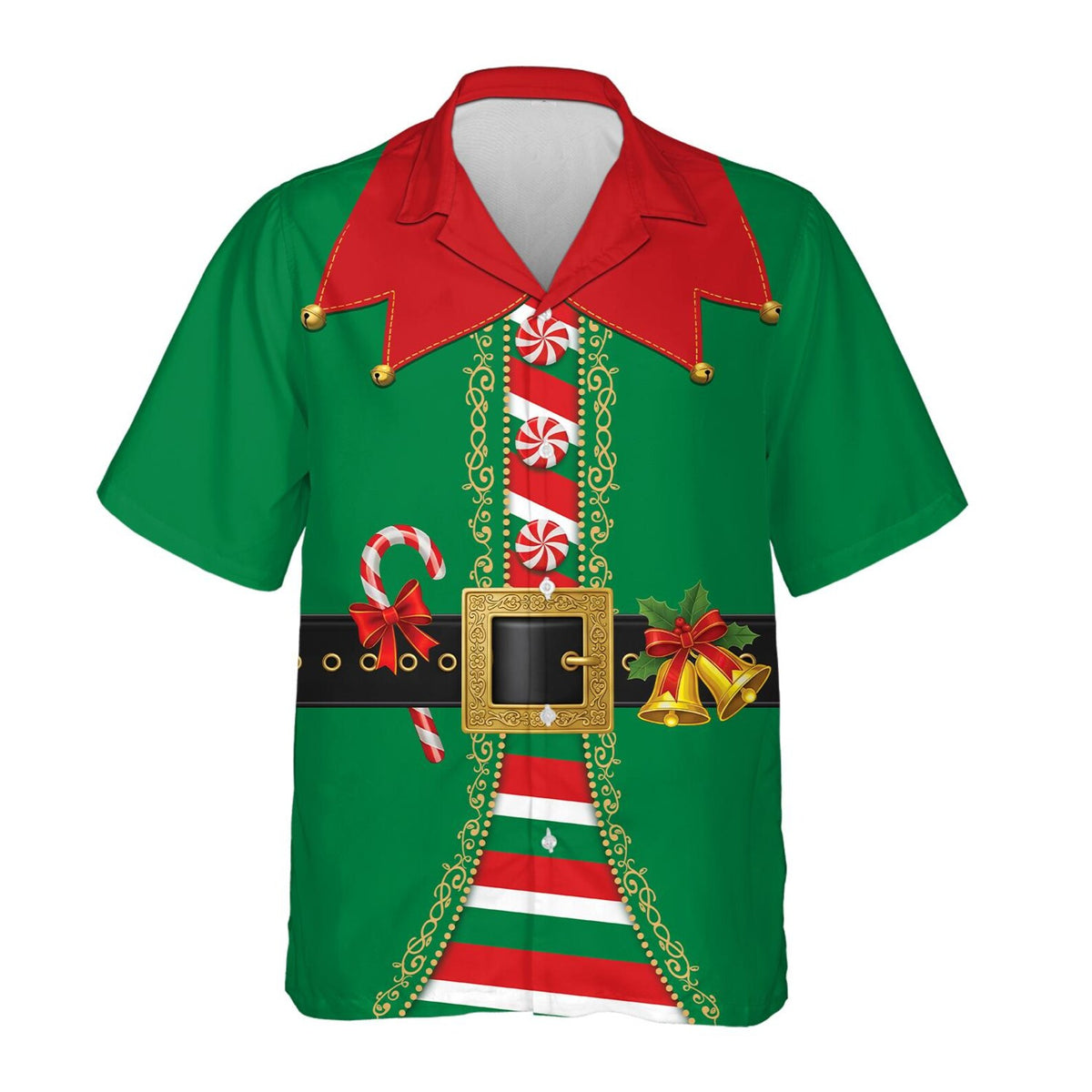 Elf Costume Xmas Hawaiian Shirt, Chrismas Elf Hawaiian Shirt For Men Women HE0884