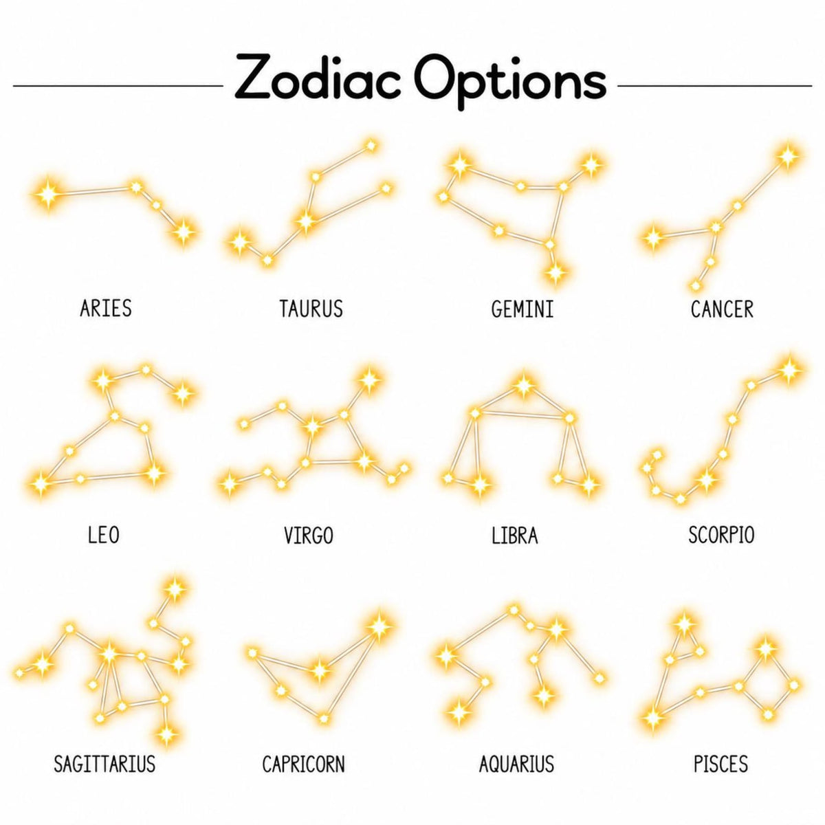 Custom Zodiac Couple Sign Crystal Ball Led Night Light, Custom Moon Anniversary Night Light For Couple WD0516
