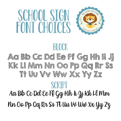 First and Last Day of School Sign, Liquid Chalk Dry Erase School Board, Reusable First Day of School Sign, Classic Pastel School Sign Set BSS0003
