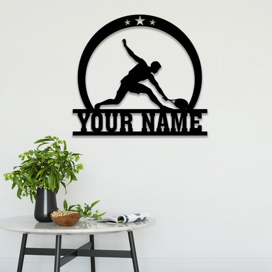 Personalized Male Tennis Star Player Metal Wall Art, Tennis Player Lover Gift, Sport Sign, Birthday Gift CN3641
