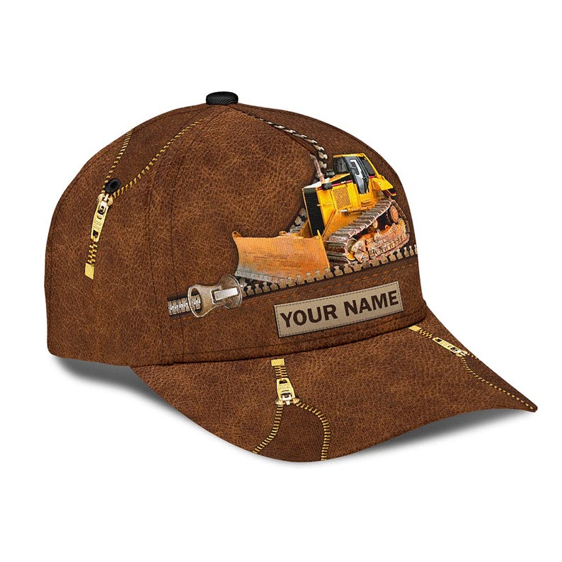 Custom Personalized Bulldozer Cap for Men, Bulldozer Classic Cap CA0280