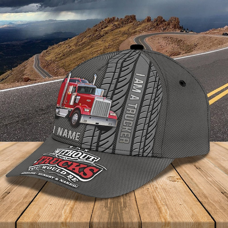 Personalized Truck Driver Snapback Cap, Trucker Cap Gift for Driver Trucker Friends CA0282