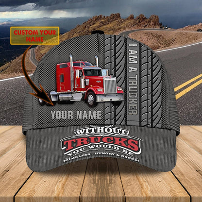 Personalized Truck Driver Snapback Cap, Trucker Cap Gift for Driver Trucker Friends CA0282