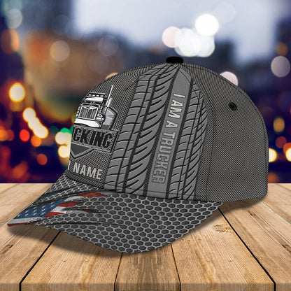 Personalized Truck Driver Snapback Cap, Trucker 3D Cap Gift for Driver Trucker Friends CA0028