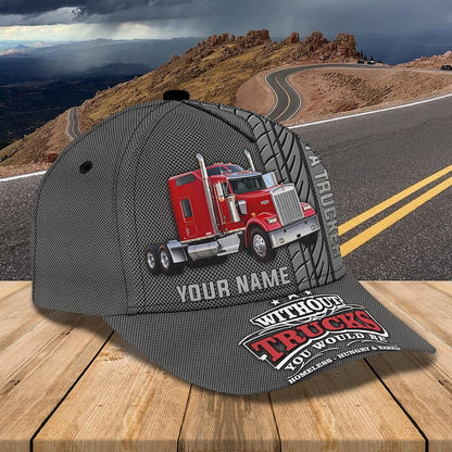 Personalized Truck Driver Snapback Cap, Trucker Cap Gift for Driver Trucker Friends CA0282
