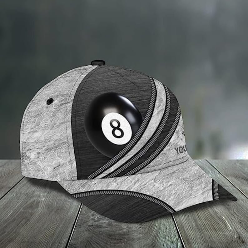 Custom Billiard Baseball Caps, Custom Printed Baseball Caps For Billiard Lover Billiard Players ET0014