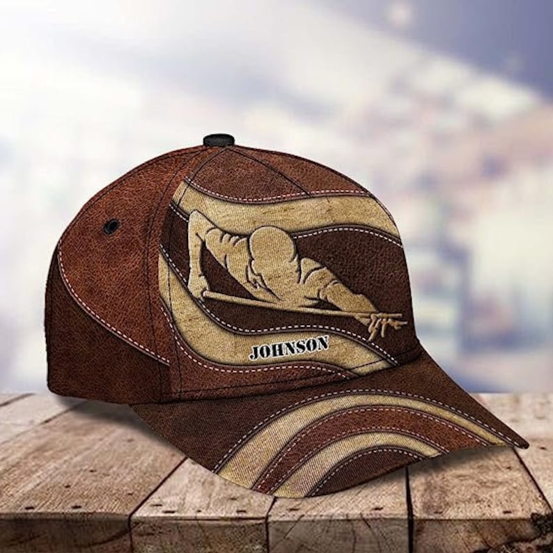 Custom Billiard Baseball Caps, Custom 3D Baseball Caps For Billiard Lover Billiard Players ET0013