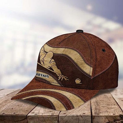 Custom Billiard Baseball Caps, Custom 3D Baseball Caps For Billiard Lover Billiard Players ET0013