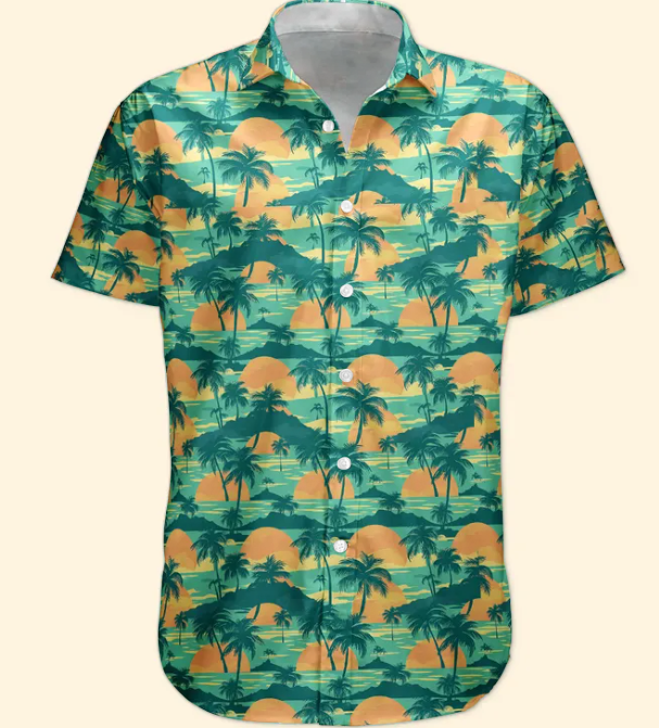 Custom Funny Photo Hawaii Floral Beach Men Husband - Custom Photo Hawaiian Shirt HA0109
