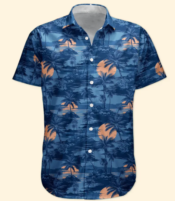 Custom Funny Photo Hawaii Floral Beach Men Husband - Custom Photo Hawaiian Shirt HA0109