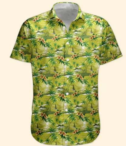 Custom Funny Photo Hawaii Floral Beach Men Husband - Custom Photo Hawaiian Shirt HA0109