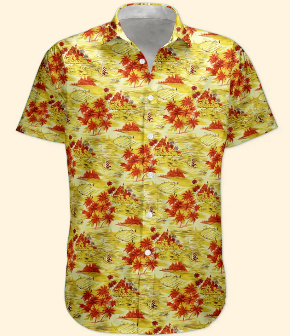 Custom Funny Photo Hawaii Floral Beach Men Husband - Custom Photo Hawaiian Shirt HA0109