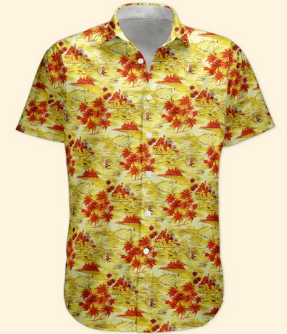 Custom Funny Photo Hawaii Floral Beach Men Husband - Custom Photo Hawaiian Shirt HA0109