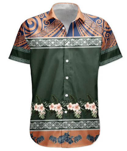 Hibiscus Tropical Aloha Shirts Photo Gift For Family - Custom Photo Hawaiian Shirts HA0113