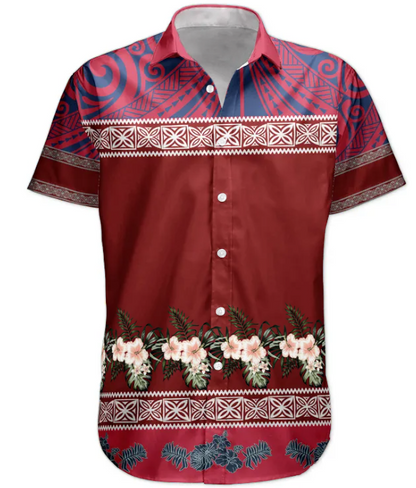 Hibiscus Tropical Aloha Shirts Photo Gift For Family - Custom Photo Hawaiian Shirts HA0113